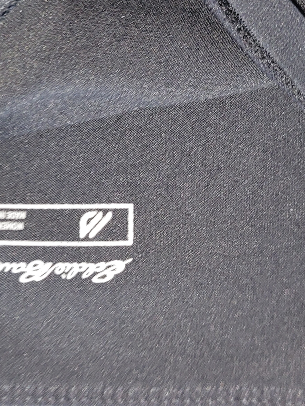 Womens Black Activewear Pant with White Logo